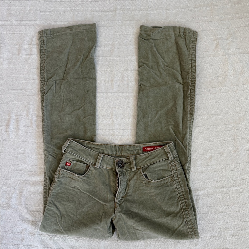 Miss Sixty Khaki Flare Pants